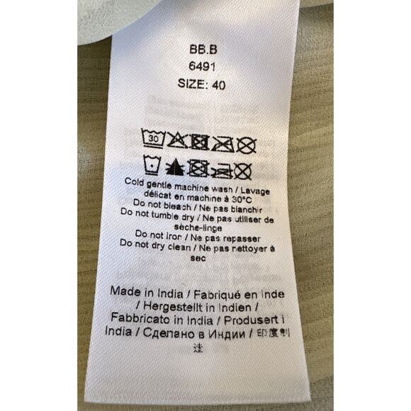 Ganni NWT Women Sz 40 US 8 Yellow Black Milkmaid Dress Floral Coquette Party - Picture 10 of 16